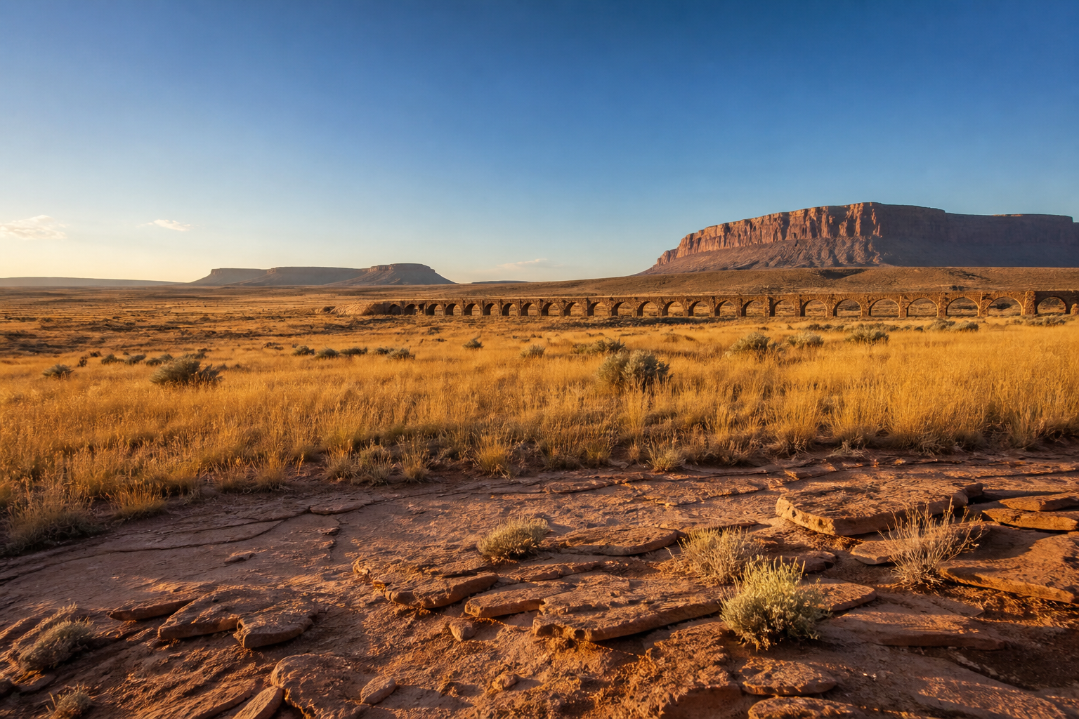 Desert llano landscape